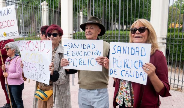 protesta pensionista por la sanidad publica