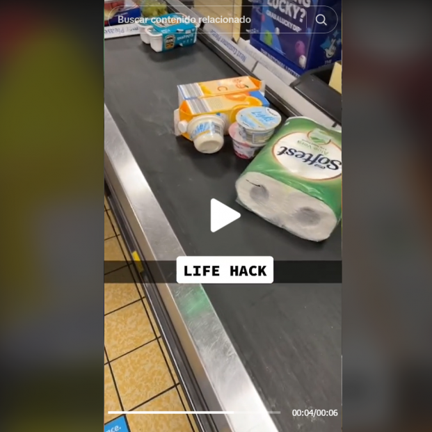 Así puedes guardar rápidamente tu compra en la bolsa cuando pagas en caja (TikTok)