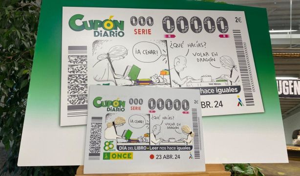 La ONCE dedica a los mayores el cupón del Día del Libro 2024: "Leer nos hace iguales"