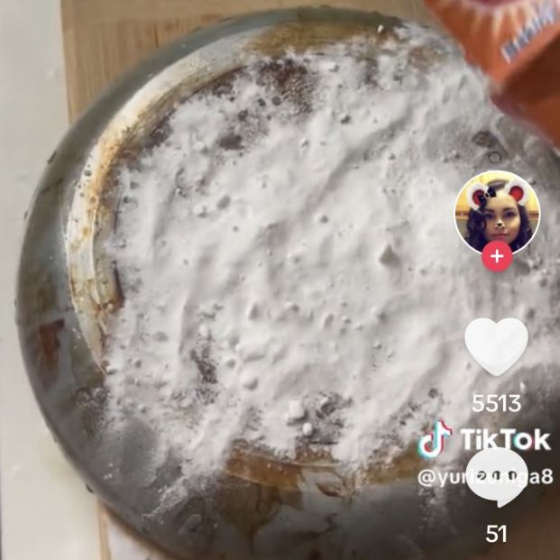 Cómo quitar la grasa y la suciedad de las sartenes: la técnica definitiva. Captura Tiktok. Cómo quitar la grasa y la suciedad de las sartenes: la técnica definitiva. Captura Tiktok.