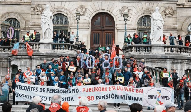 Los pensionistas vascos avisan: "Gane quien gane las elecciones, seguiremos en la calle" (Europa Press)