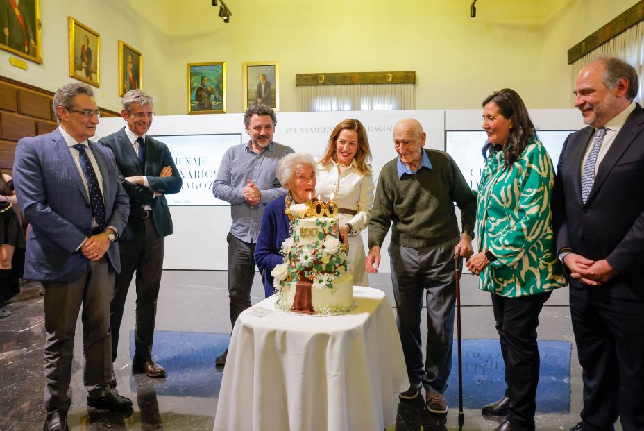 zaragoza homenaje centenarios zaragoza homenaje centenarios