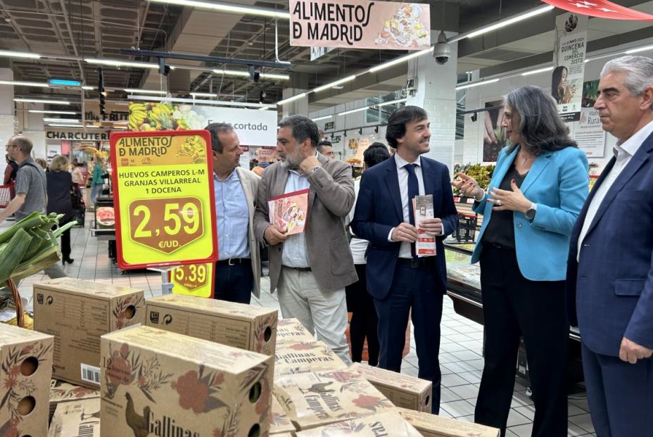 Los Alimentos de Madrid de productores locales llenan los lineales de grandes hipermercados. Foto: Comunidad de Madrid