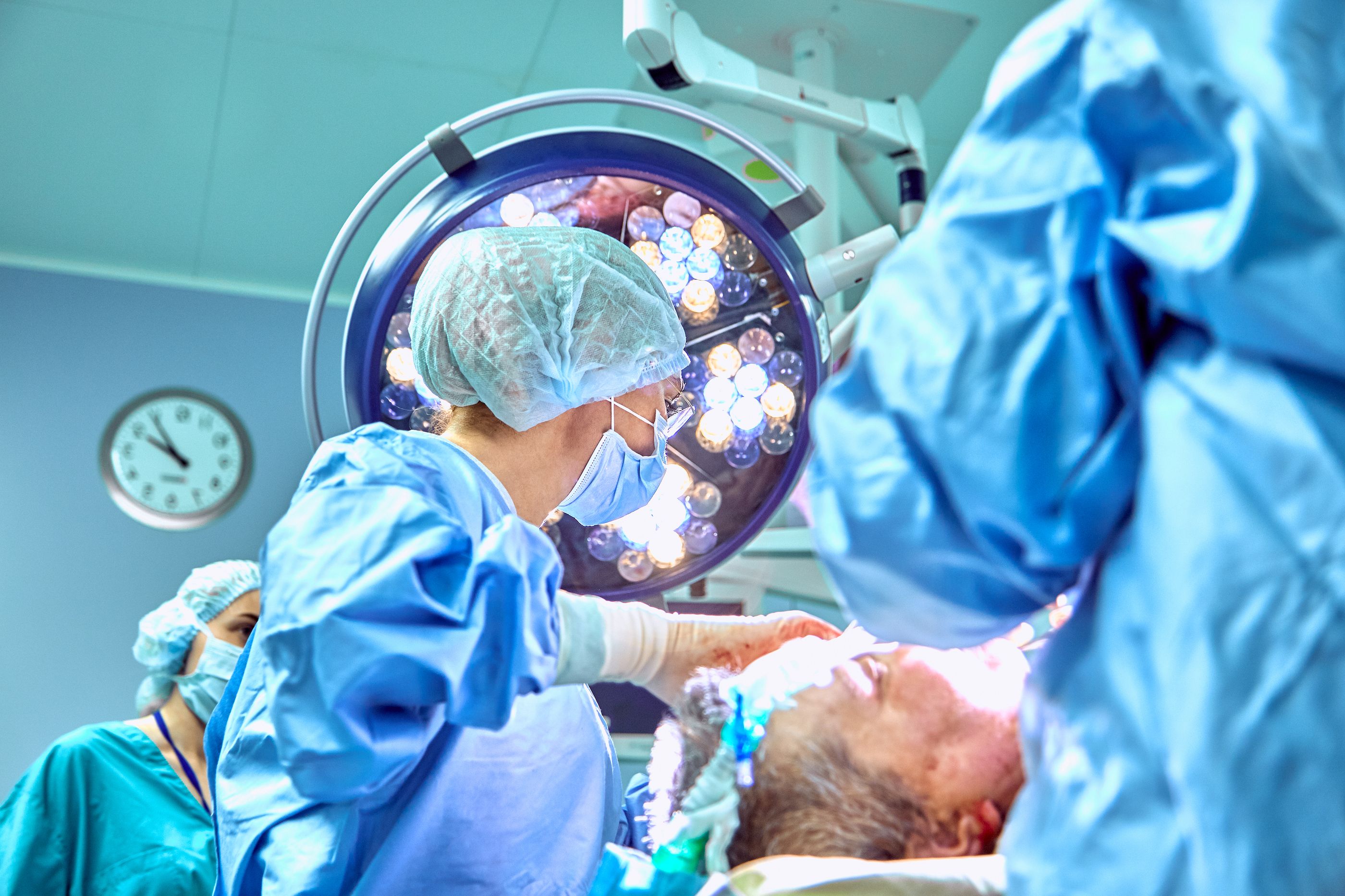 Operación de cirugía estética