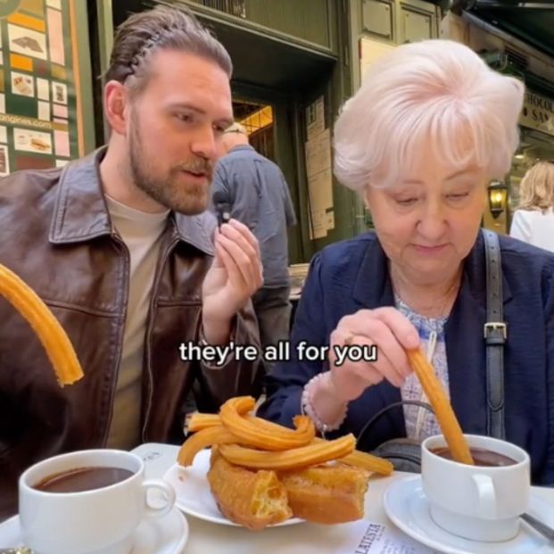 abuela britanica prueba churros abuela britanica prueba churros