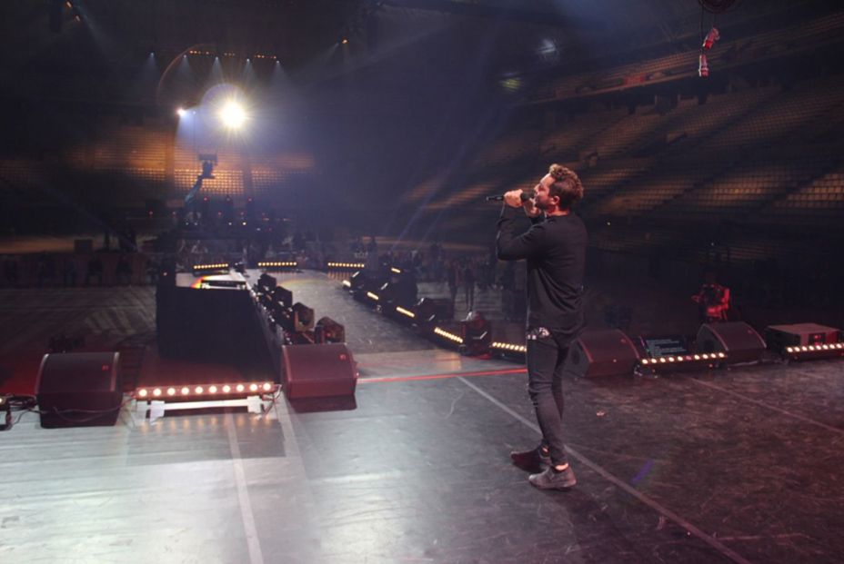 David Bisbal en un ensayo