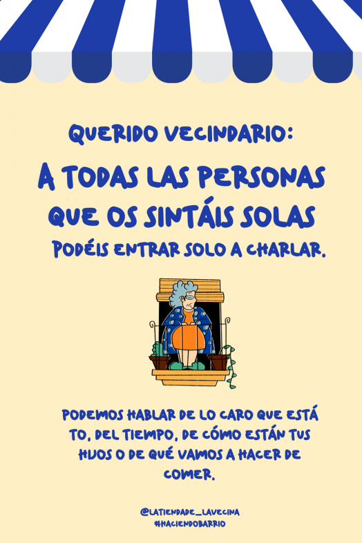 La tienda de la vecina: los pequeños negocios contra la soledad de las personas mayores. La Tienda de la Vecina web. 