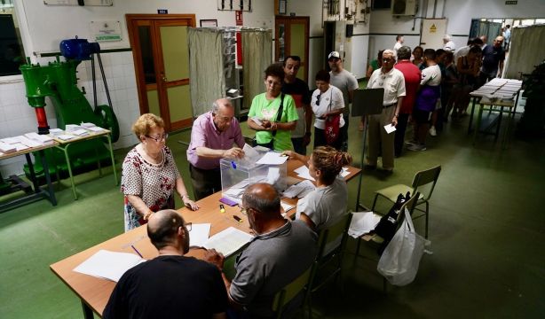 EuropaPress 6020076 vista colegio electoral malaga junio 2024 malaga andalucia espana hoy