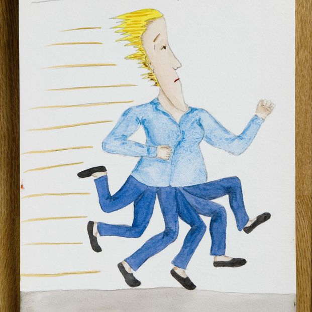 "Huyendo de la depresión", de Bobby Baker. "Huyendo de la depresión", de Bobby Baker.