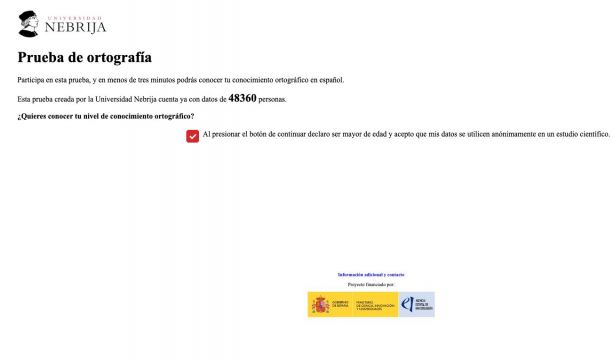 Test de ortografía