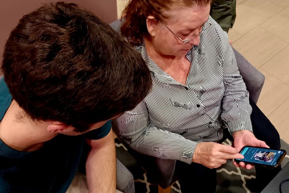 Amaia app :La revolución del mundo de los cuidados en las residencias. Imagen cedida por Lucia Villanueva, Amaia App.