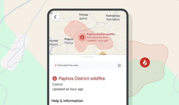 Google Maps ahora te avisa de los incendios forestales en España
