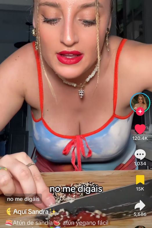 Guárdate esta receta de atún vegano de sandía para tus platos (TikTok) Guárdate esta receta de atún vegano de sandía para tus platos (TikTok)