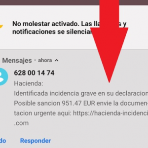 Cuidado si recibes este SMS de "Hacienda": es una estafa (OCU) Cuidado si recibes este SMS de "Hacienda": es una estafa (OCU)