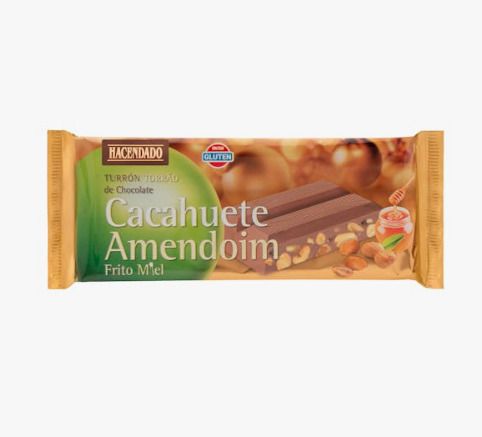 Turrón de cacahuete frito con miel Turrón de cacahuete frito con miel