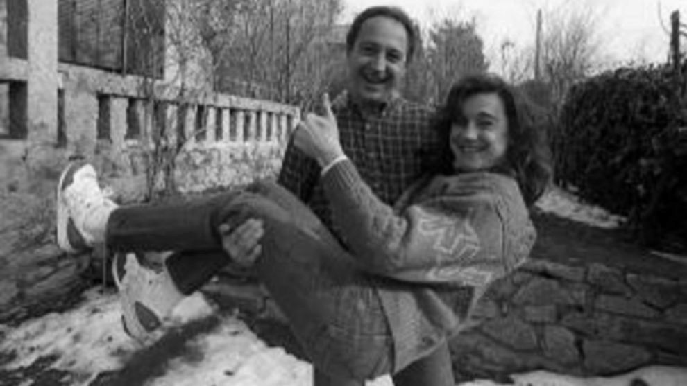 Blanca con su hermano Paco Blanca con su hermano Paco