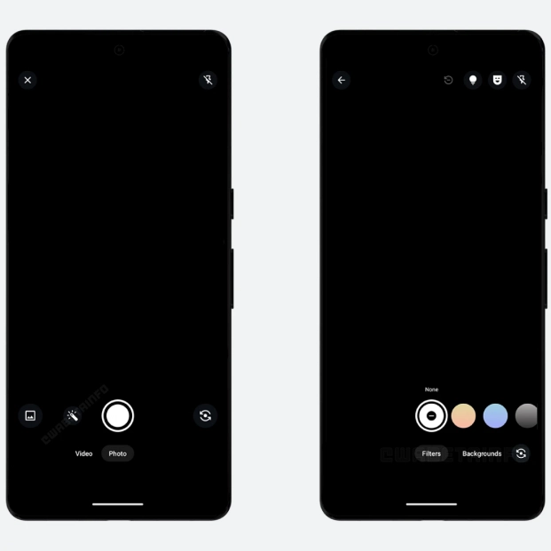 Nuevos efectos y filtros en la cámara de Whatsapp. Fuente: WaBetaInfo Nuevos efectos y filtros en la cámara de Whatsapp. Fuente: WaBetaInfo