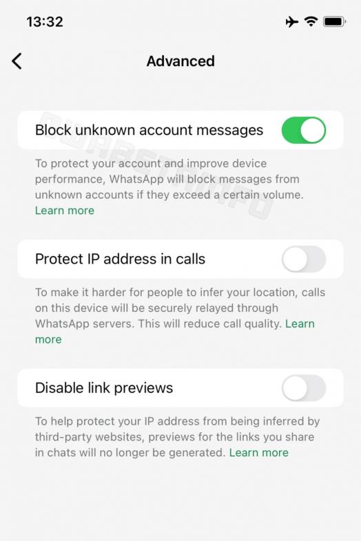 Nueva opción de bloqueo de spam en Whatsapp. Fuente: WABetaInfo Nueva opción de bloqueo de spam en Whatsapp. Fuente: WABetaInfo