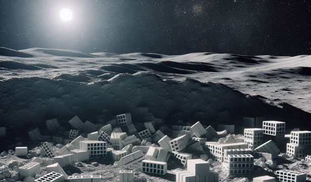 Desarrollan 'ladrillos lunares' que son tres veces más fuertes que los de hormigón