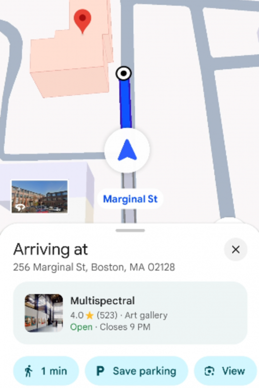 Mejoras de Google Maps en "modo conducción". Fuente: Google España Mejoras de Google Maps en "modo conducción". Fuente: Google España