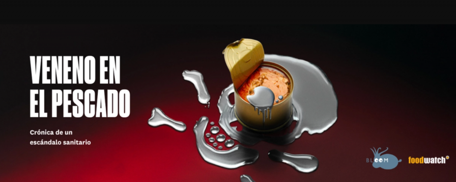 Imagen de portada del informe del atún contaminado por mercurio. Fuente: Bloom Imagen de portada del informe del atún contaminado por mercurio. Fuente: Bloom