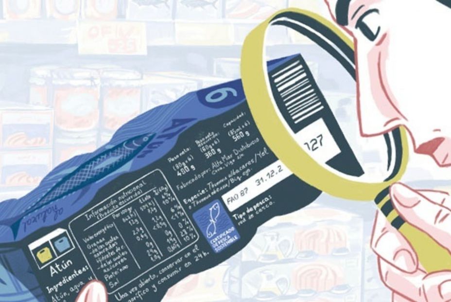 La diferencia del etiquetado del atún fresco, la normativa es más laxa para el atún en lata. Fuente: PLANETTUNA La diferencia del etiquetado del atún fresco, la normativa es más laxa para el atún en lata. Fuente: PLANETTUNA