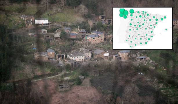 El mapa de los pueblos de España que tienen solo un habitante