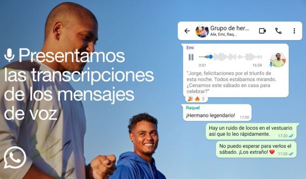 Las transcripciones de los mensajes de voz llegan a WhatsApp
