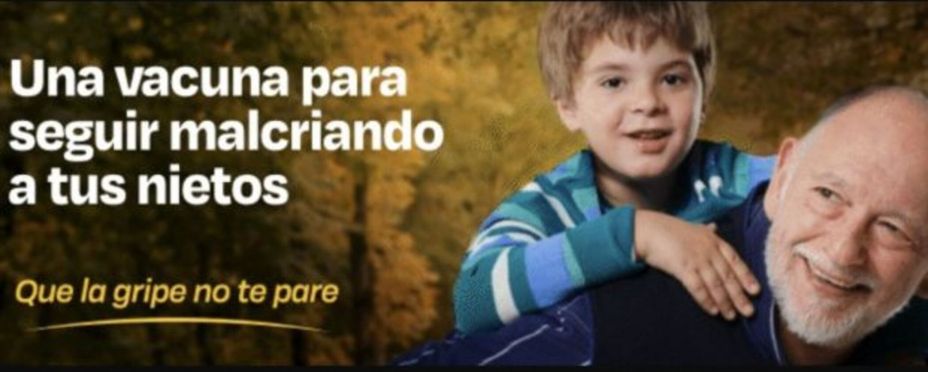 Campaña de vacunación contra la gripe del Ministerio de Sanidad con lema edadista (2024). Fuente: Ministerio de Sanidad Campaña de vacunación contra la gripe del Ministerio de Sanidad con lema edadista (2024). Fuente: Ministerio de Sanidad