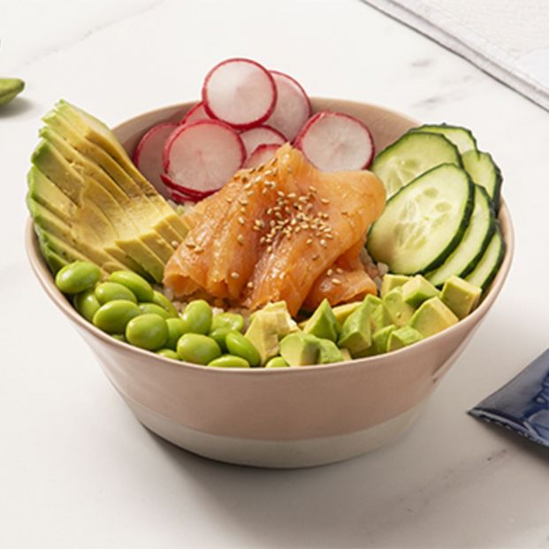 Bol de salmón ahumado y aguacate. Fuente: Mercadona Bol de salmón ahumado y aguacate. Fuente: Mercadona