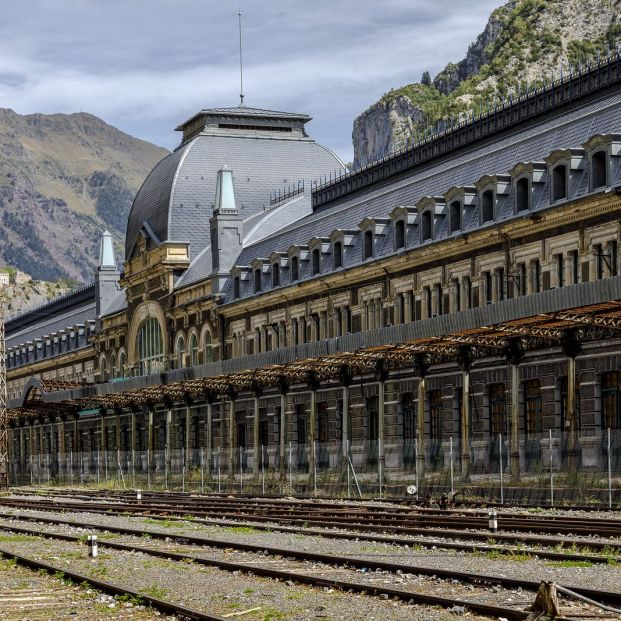 Estación de Canfranc en la provincia de Huesca Estación de Canfranc en la provincia de Huesca