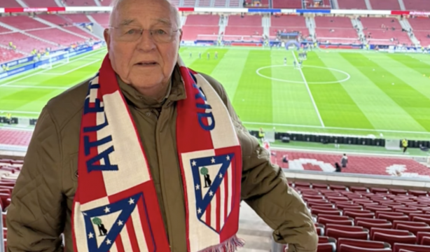Cumple su sueño de ver al Atlético de Madrid en el Metropolitano: "Ya me puedo morir tranquilo"