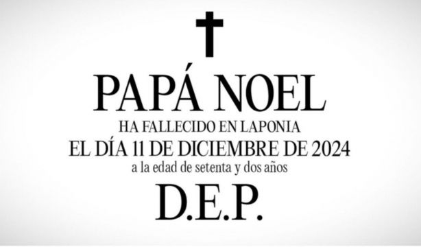 Papá Noel ha muerto a los 72 años: la polémica campaña con tintes edadistas que incendia las redes