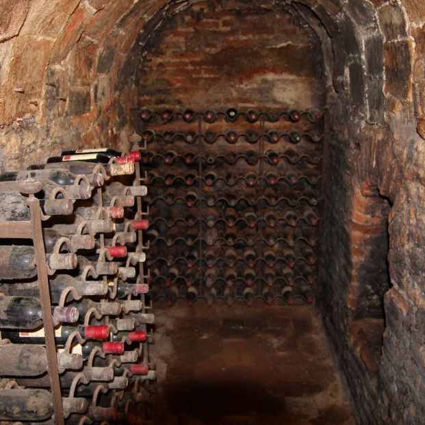 Bodega en los pasadizos subterráneos de Madrid.