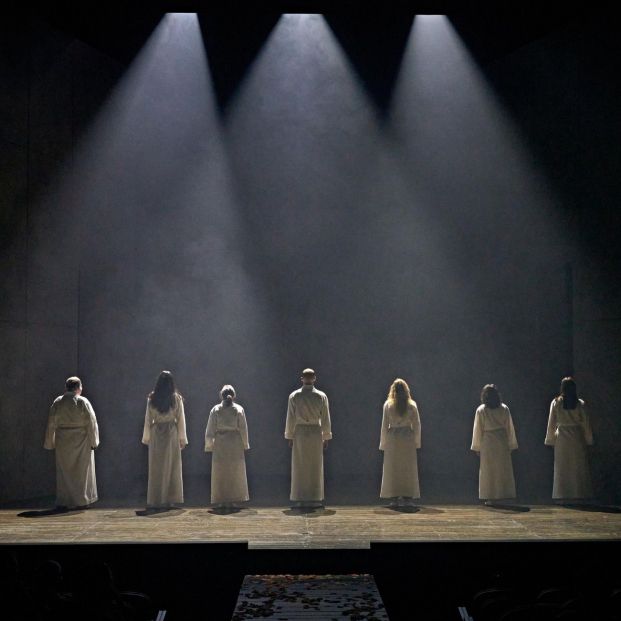 Imagen de la representación de la Compañía Nacional de Teatro Clásico de 'El Gran Teatro del Mundo'. Fuente: Sergio Parra / CNTC Imagen de la representación de la Compañía Nacional de Teatro Clásico de 'El Gran Teatro del Mundo'. Fuente: Sergio Parra / CNTC