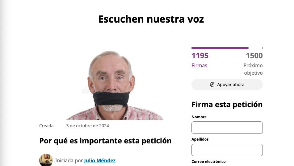 ministerio de mayores petición ministerio de mayores petición