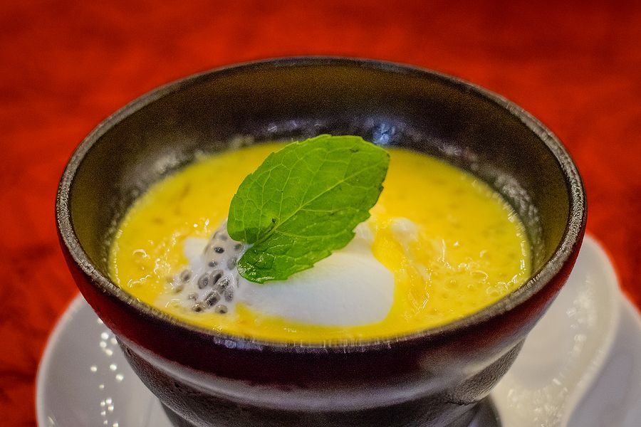 bigstock Chilled Sweet Mango Soup With263664295