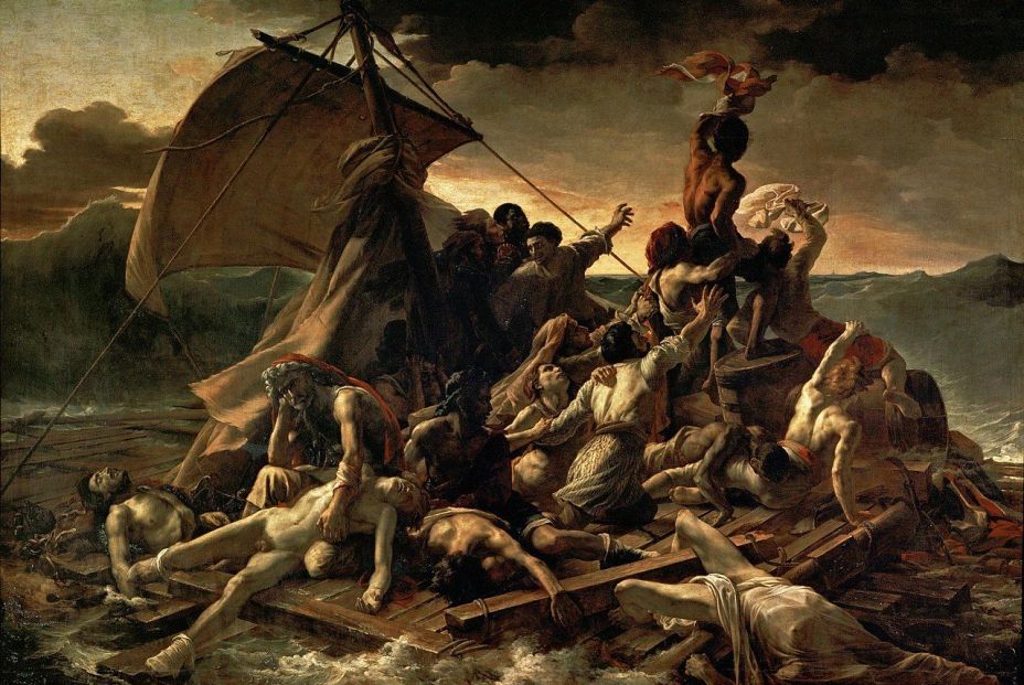 JEAN LOUIS THÉODORE GÉRICAULT La Balsa de la Medusa (Museo del Louvre, 1818 19)