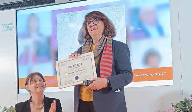 La directora del Imserso, Mayte Sancho, reconocida por la OMS por su trabajo en favor de los mayores