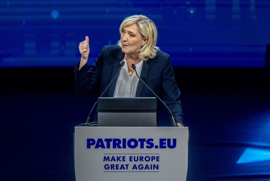 EuropaPress 6506694 lider agrupacion nacional marine le pen interviene cumbre patriots hotel