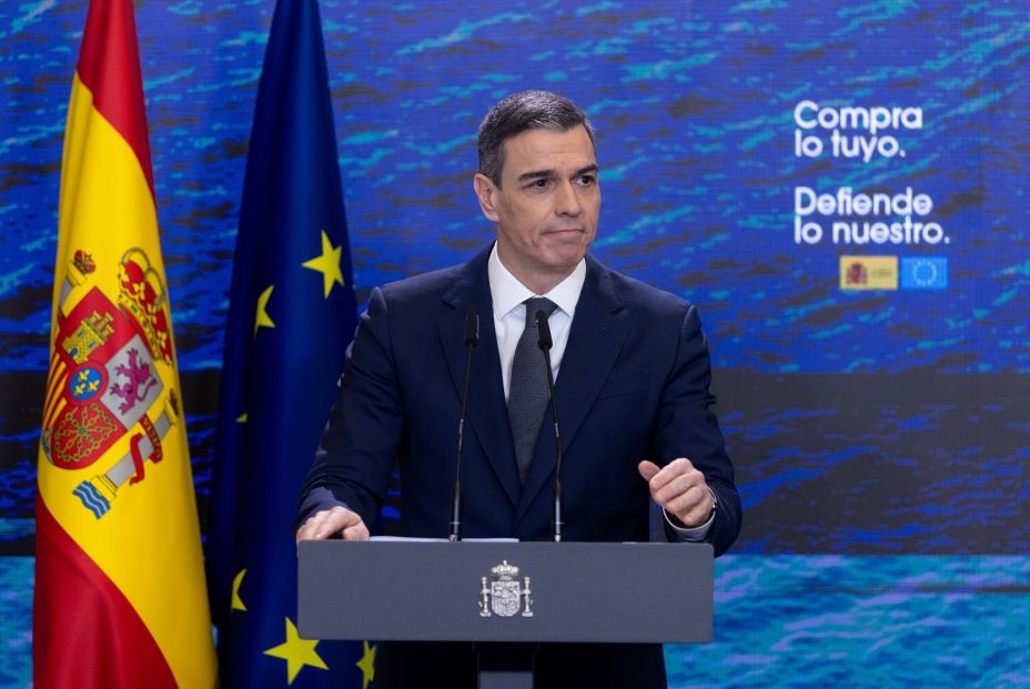EuropaPress 6621138 presidente gobierno pedro sanchez rueda prensa complejo moncloa abril 2025