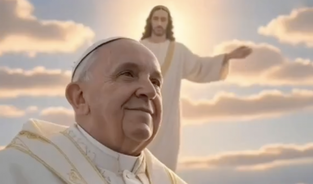 La inteligencia artificial recrea un encuentro entre el Papa Francisco y Jesús