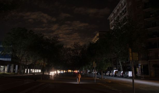 Así se vio el apagón desde el espacio