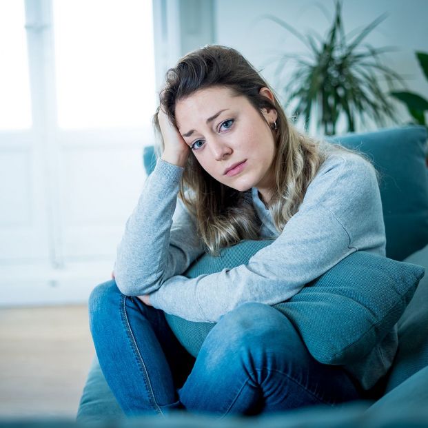 bigstock Young Sad Woman Suffering From 411548263