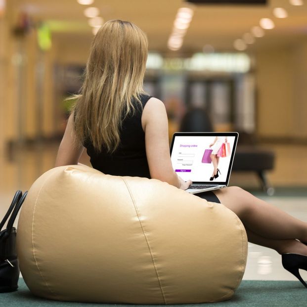 bigstock Young Woman Ordering Online 91845002