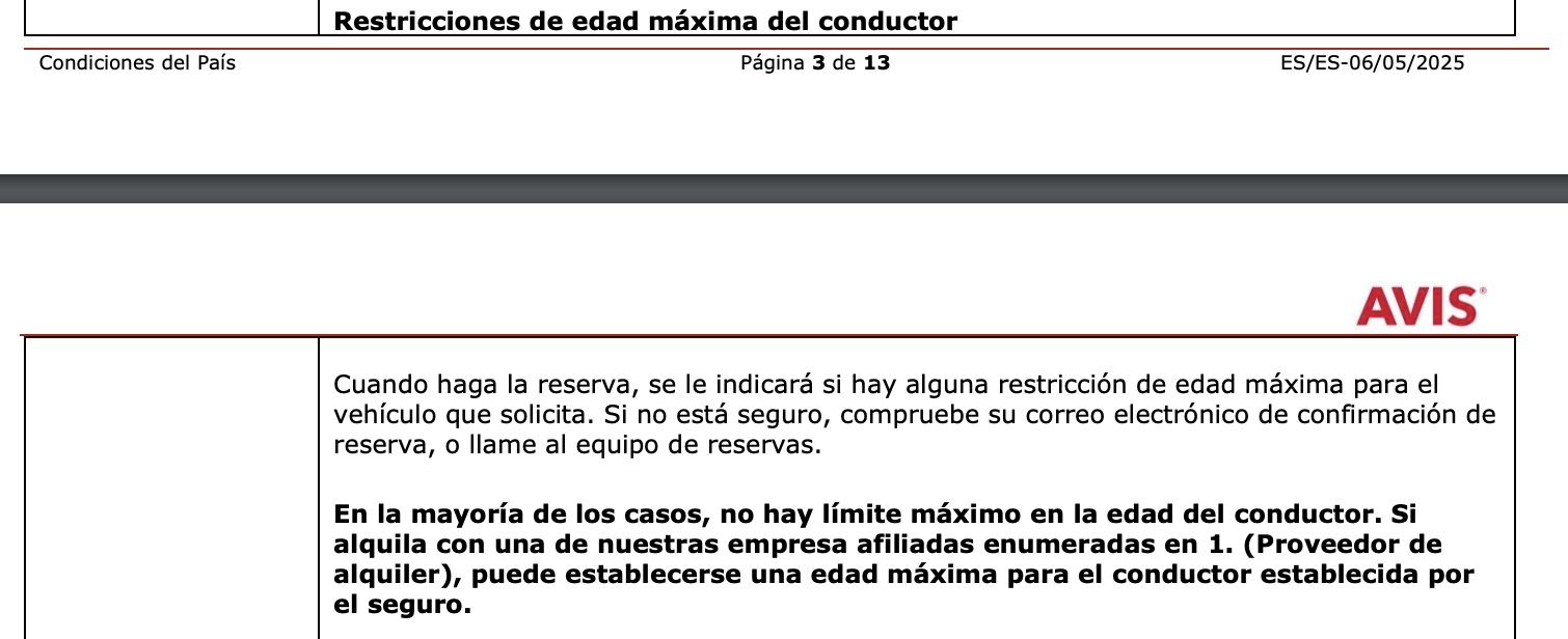 A los conductores sénior se les complica alquilar coche: más caro, menos oferta y requisitos extra