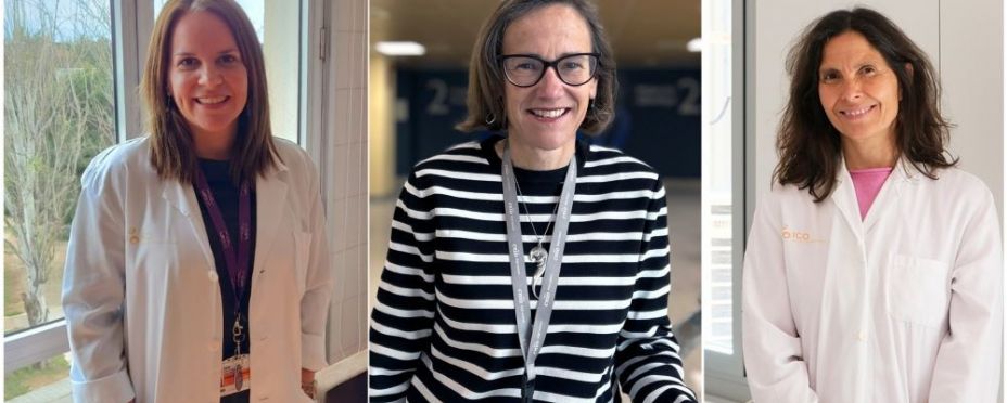 De izquierda a derecha: Dra. Andrea Vethencourt,Dra. Eva González-Suarezy Dra. Catalina Falo Foto:IDIBELL/CNIO/ICO.