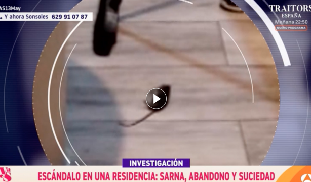 Escándalo en una residencia de mayores: trabajadores denuncian suciedad, ratas y sarna