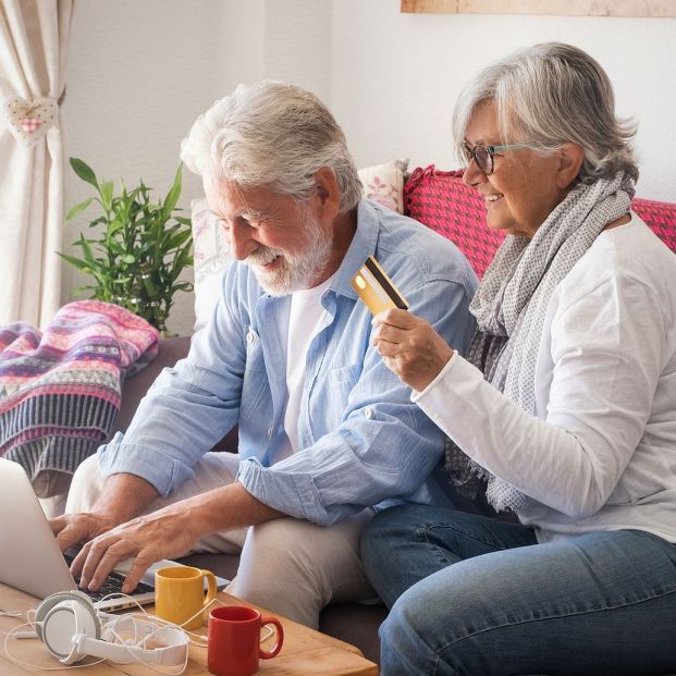 bigstock Happy Seniors Couple Buying 465021845