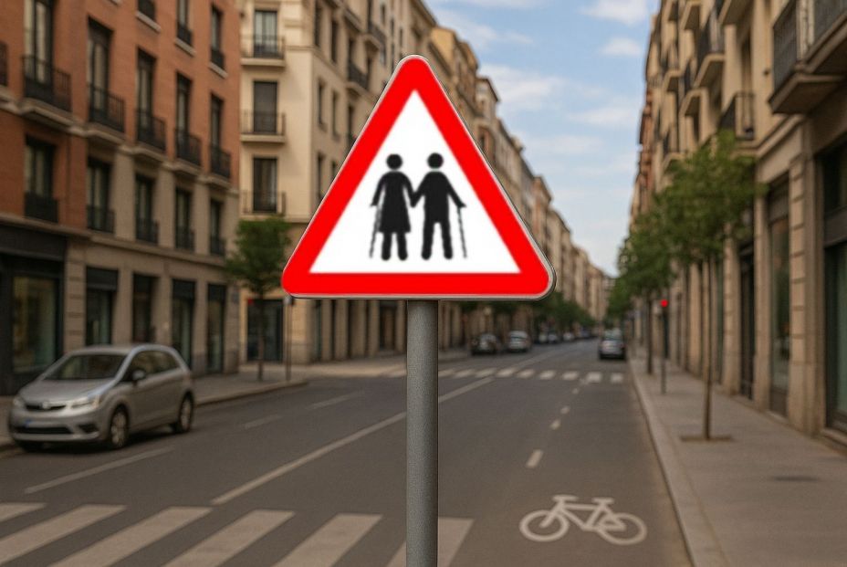 Los mayores, indignados con la señal de la DGT: "Esto es edadismo de primer nivel" Los mayores, indignados con la señal de la DGT: "Esto es edadismo de primer nivel"